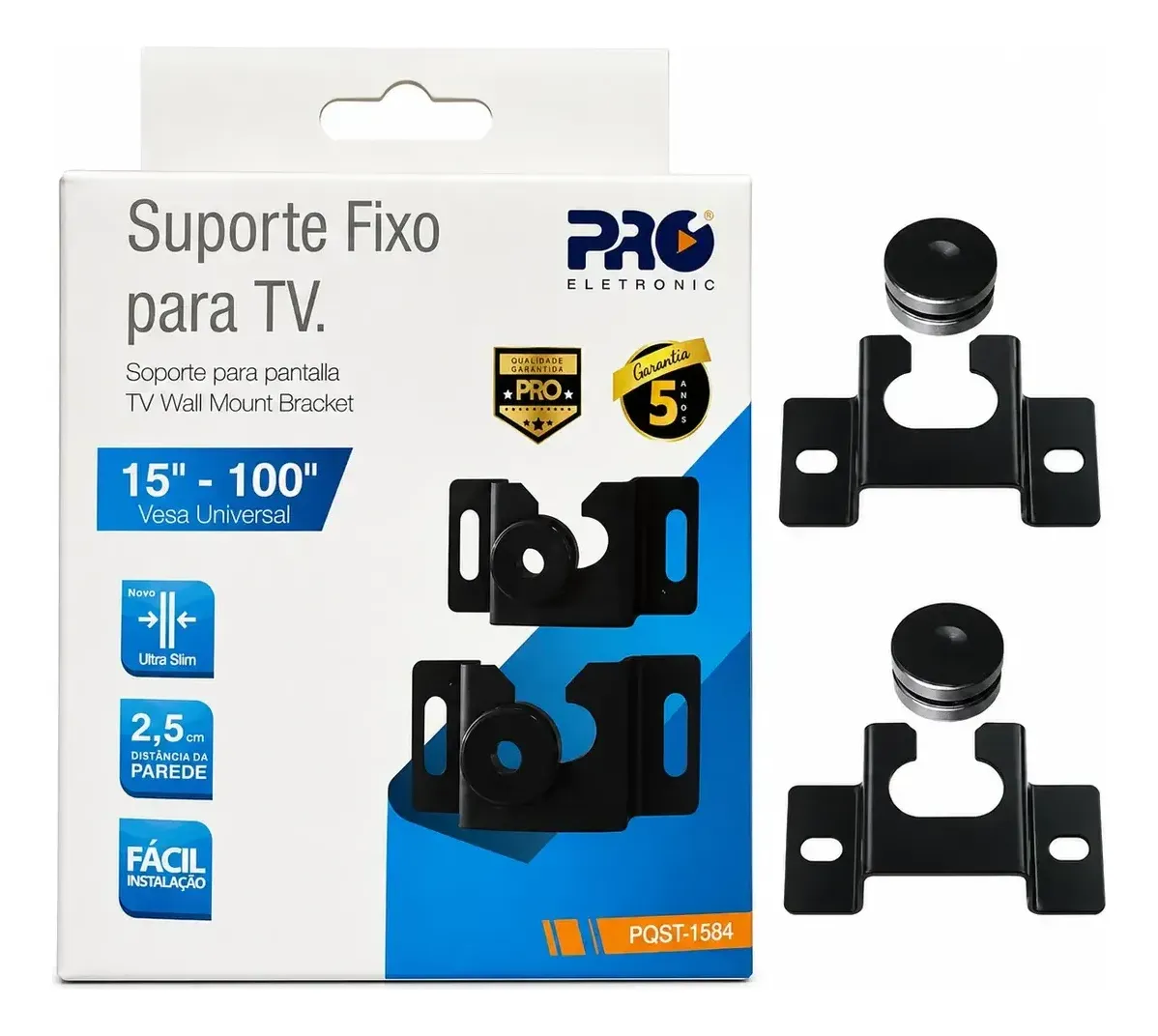 Proeletronic Suporte de TV Fixo Universal PQST-1584 15 a 100 Polegadas até 120kg